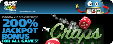 Win at craps at Sloto'Cash Casino